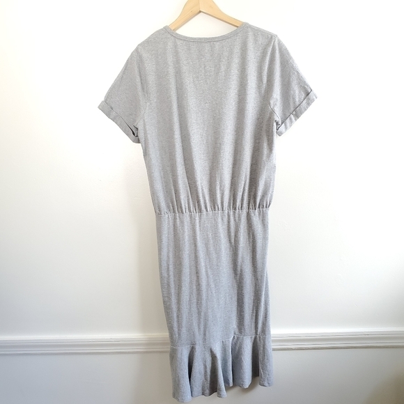 Veronica Beard Pima Ruched Light Grey Mini Dress New Size XS - Picture 13 of 15